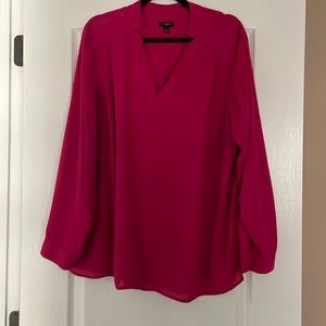 TALBOTS Blouse 2X hot pink